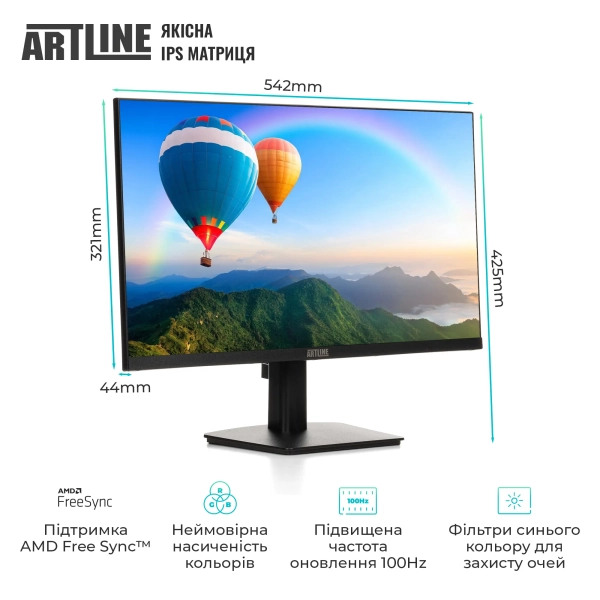 Купити Монітор 23.8" Artline A238F100 FHD IPS 100hz (A238F100) - фото 2