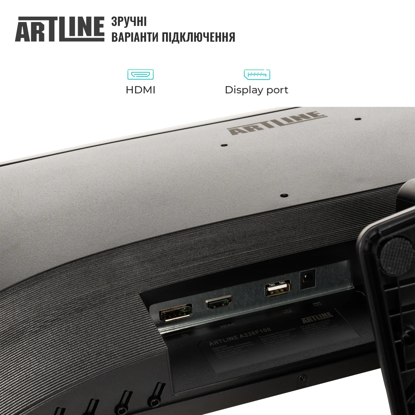 Купити Монітор 23.8" Artline A238F100 FHD IPS 100hz (A238F100) - фото 4
