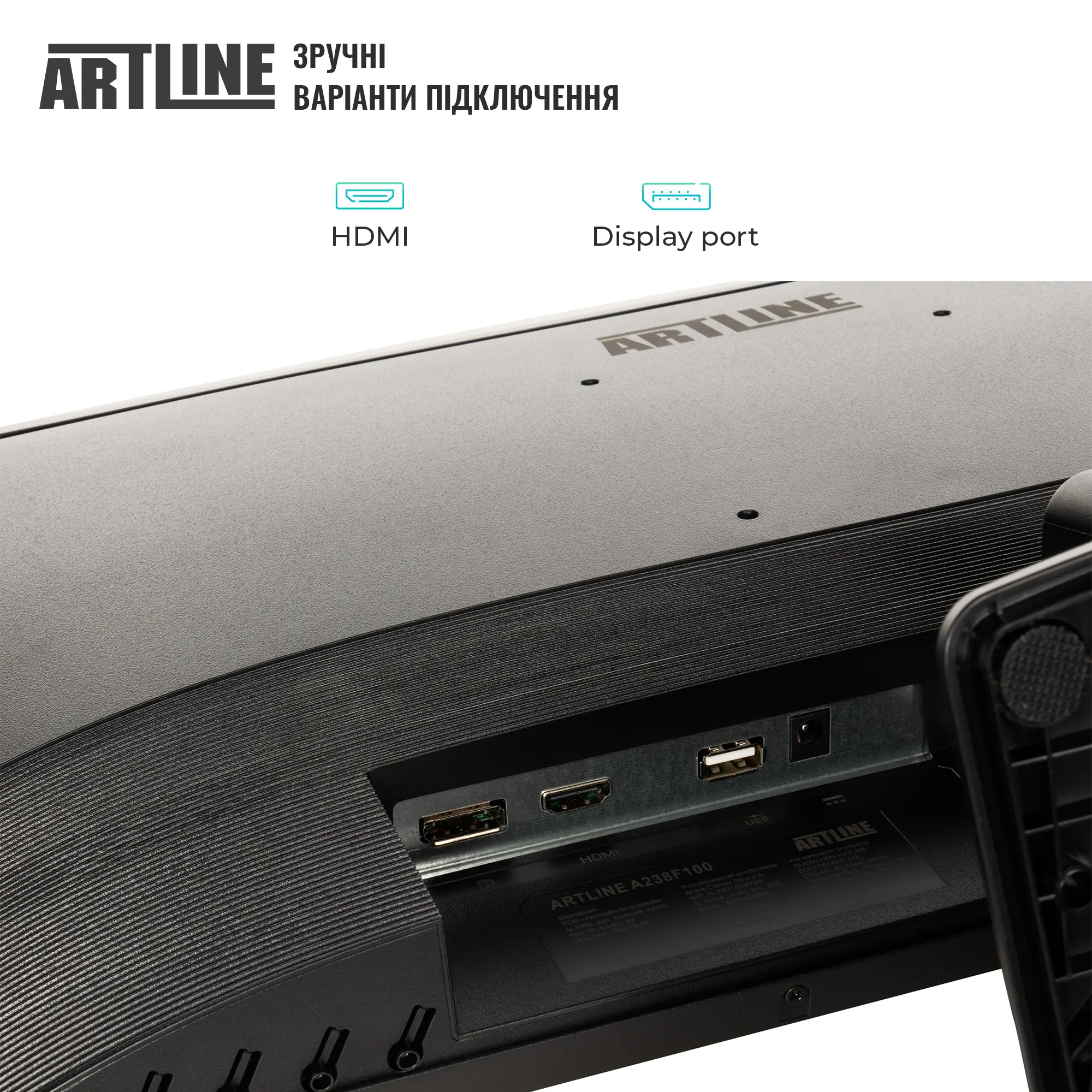 Купити Монітор 23.8" Artline A238F100 FHD IPS 100hz (A238F100) - фото 4