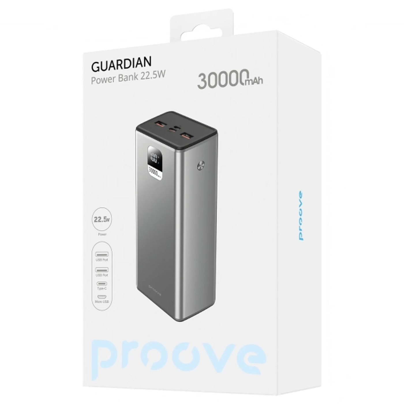 Купити Павербанк УМБ Proove Guardian 22.5W 30000mAh (2001001750053) - фото 2