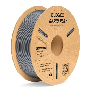 Купить Rapid PLA Plus Filament (пластик) для 3D принтера ELEGOO 1кг, 1.75мм, серебристый (50.203.0165) - фото 1