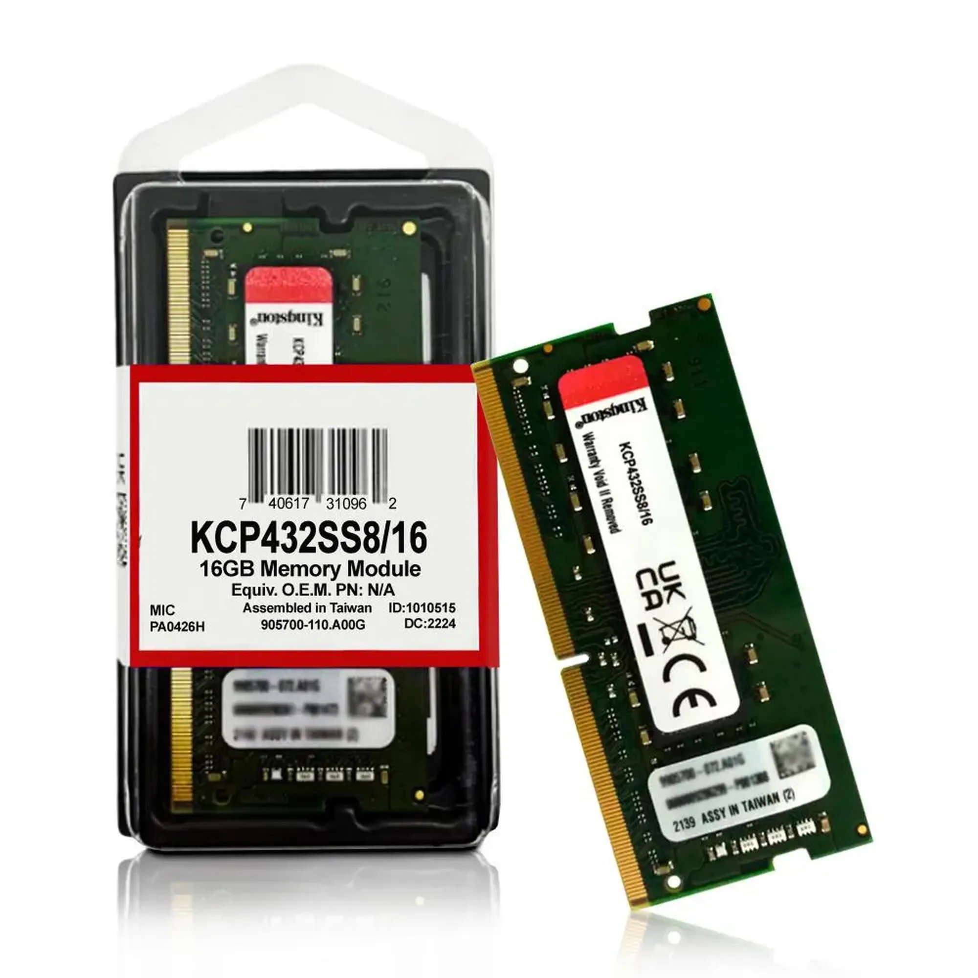 Купить Модуль памяти Kingston DDR4-3200 16GB SODIMM (KCP432SS8/16) - фото 2