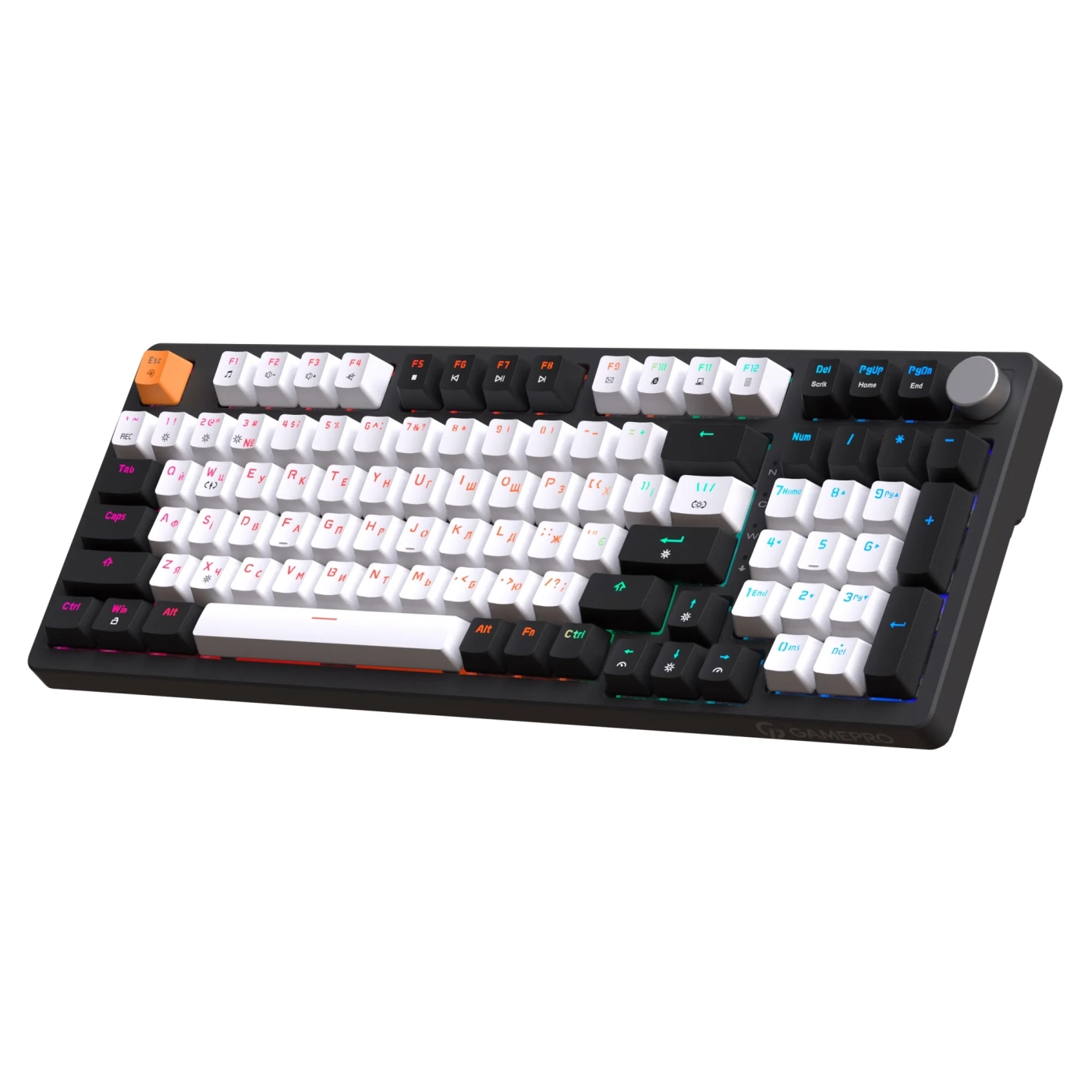 Купити Клавіатура GamePro MK170B Hot-Swap Red Switch RGB Black - фото 3