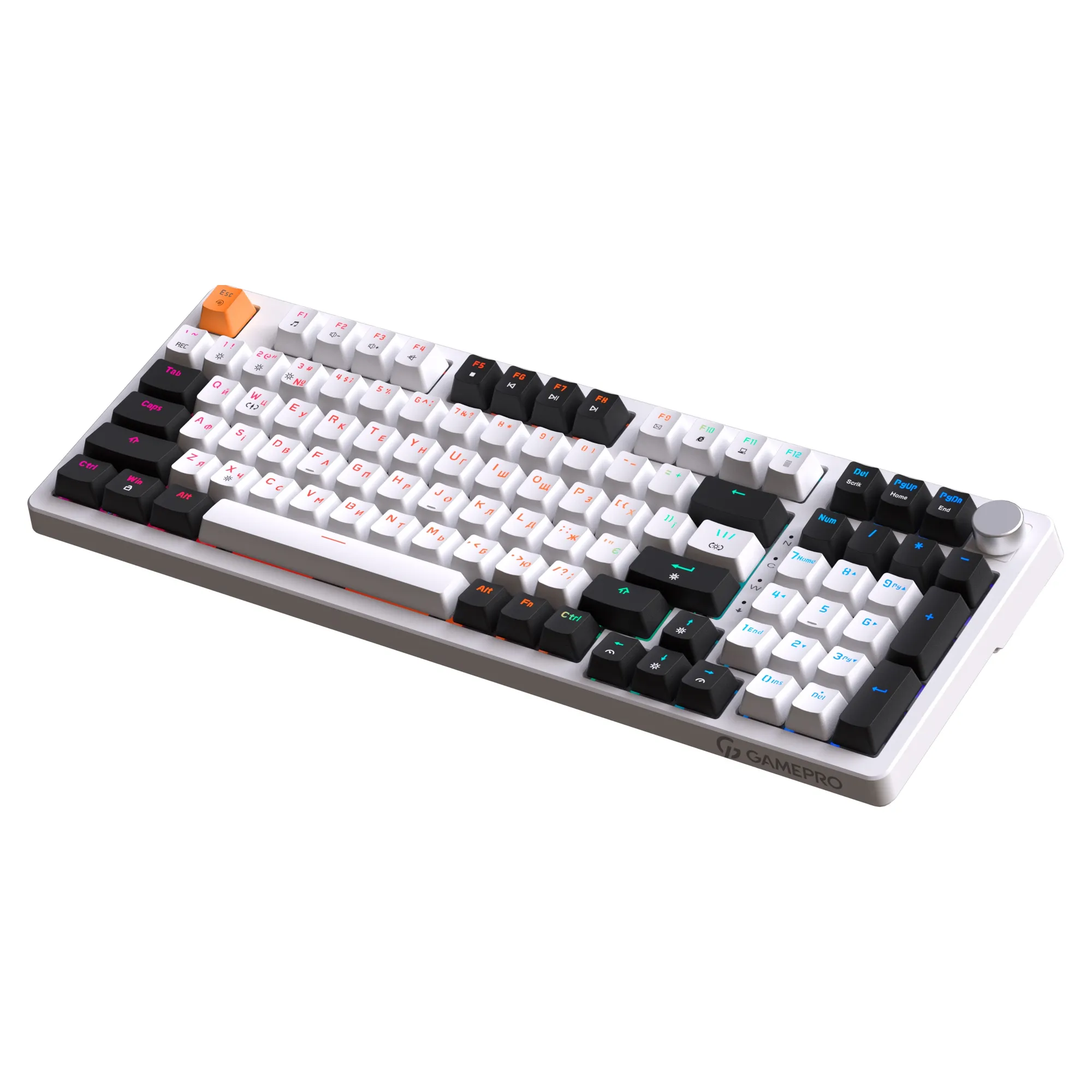 Купить Клавиатура GamePro MK170W Hot-Swap Red Switch RGB White - фото 4
