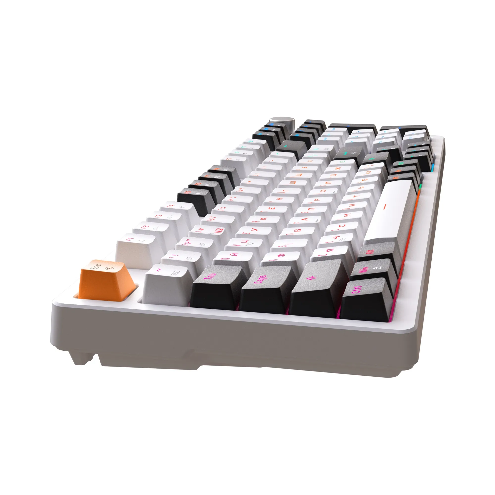 Купить Клавиатура GamePro MK170W Hot-Swap Red Switch RGB White - фото 5