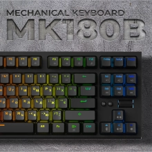 Купити Клавіатура GamePro MK180B Hot-Swap Red Switch RGB Black - фото 6