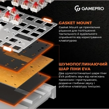 Купити Клавіатура GamePro MK180B Hot-Swap Red Switch RGB Black - фото 11