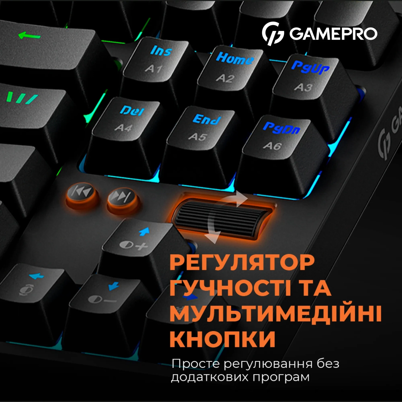 Купити Клавіатура GamePro MK180B Hot-Swap Red Switch RGB Black - фото 15