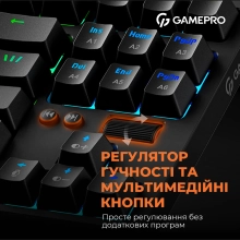 Купити Клавіатура GamePro MK180B Hot-Swap Red Switch RGB Black - фото 15