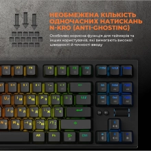 Купити Клавіатура GamePro MK180B Hot-Swap Red Switch RGB Black - фото 16