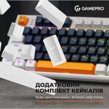 Купити Клавіатура GamePro MK180W Hot-Swap Red Switch RGB White - фото 16