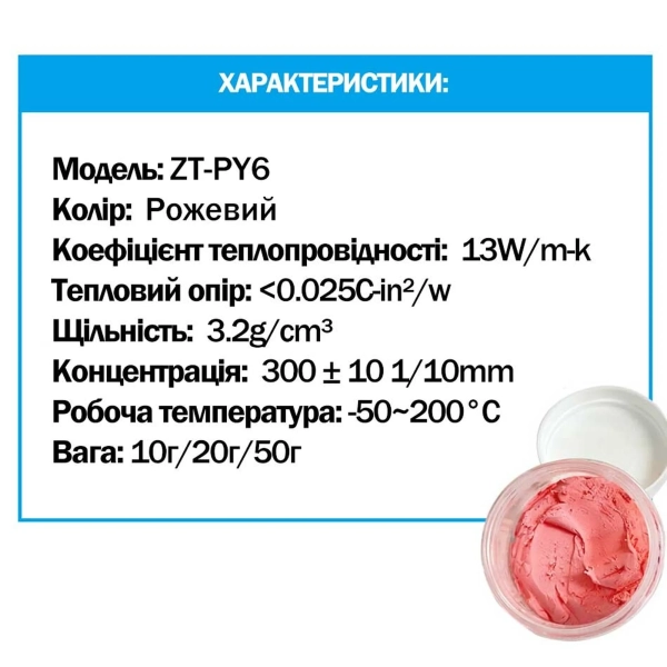 Купити Термопрокладка Zezzio ZT-PY6 Thermal Putty 20g - фото 5