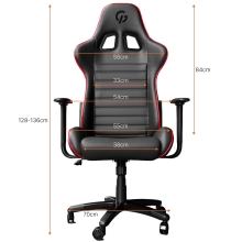 Купити Крісло для геймерів GamePro Rush (GC-575-Black-Red) - фото 14