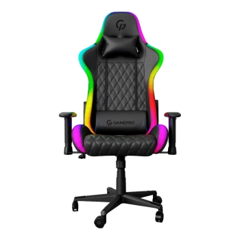 Купить Кресло для геймеров GamePro Hero RGB (GC-700-Black) - фото 1
