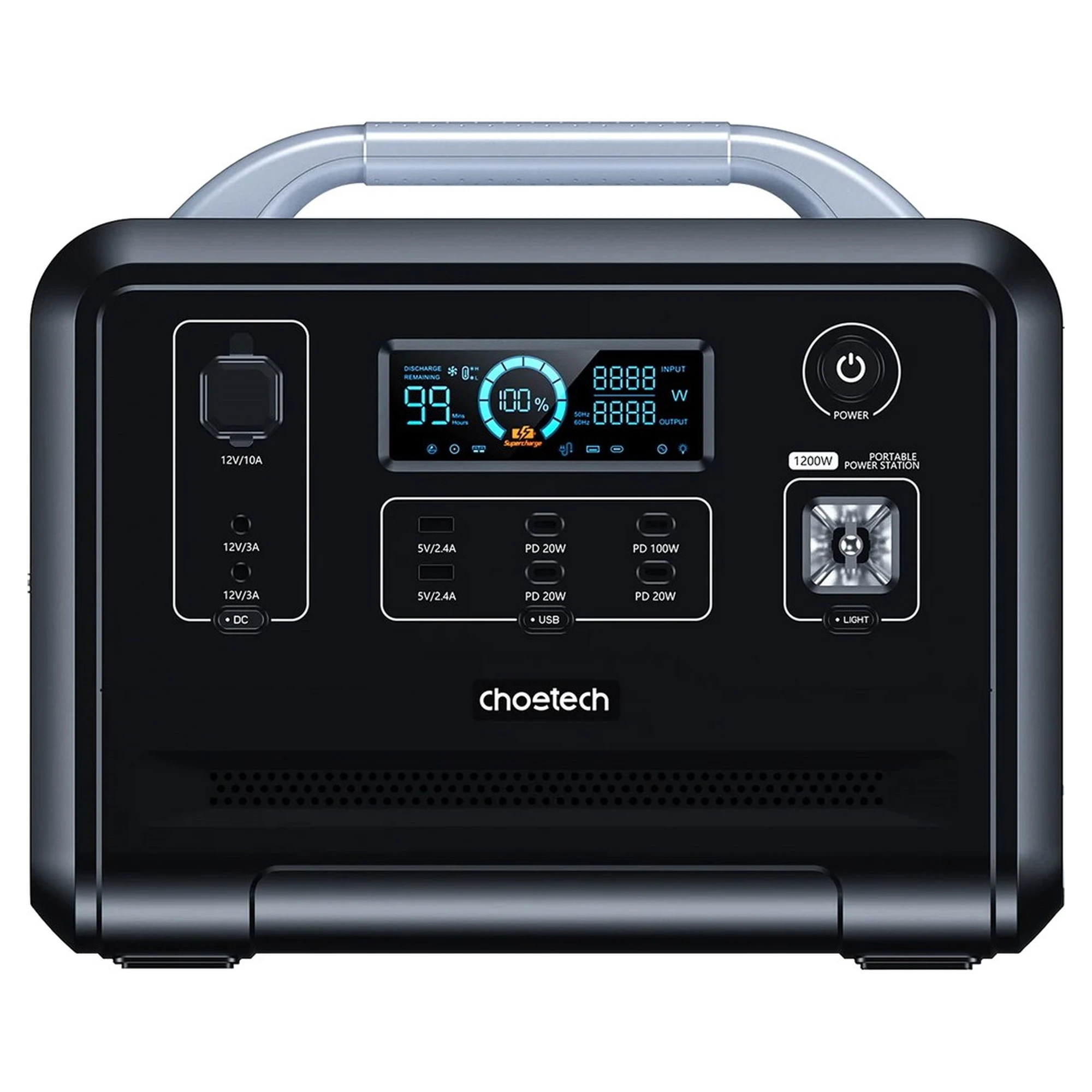 Купить Зарядная станция Choetech BS005-EU-BK 1200W 960Wh - фото 1