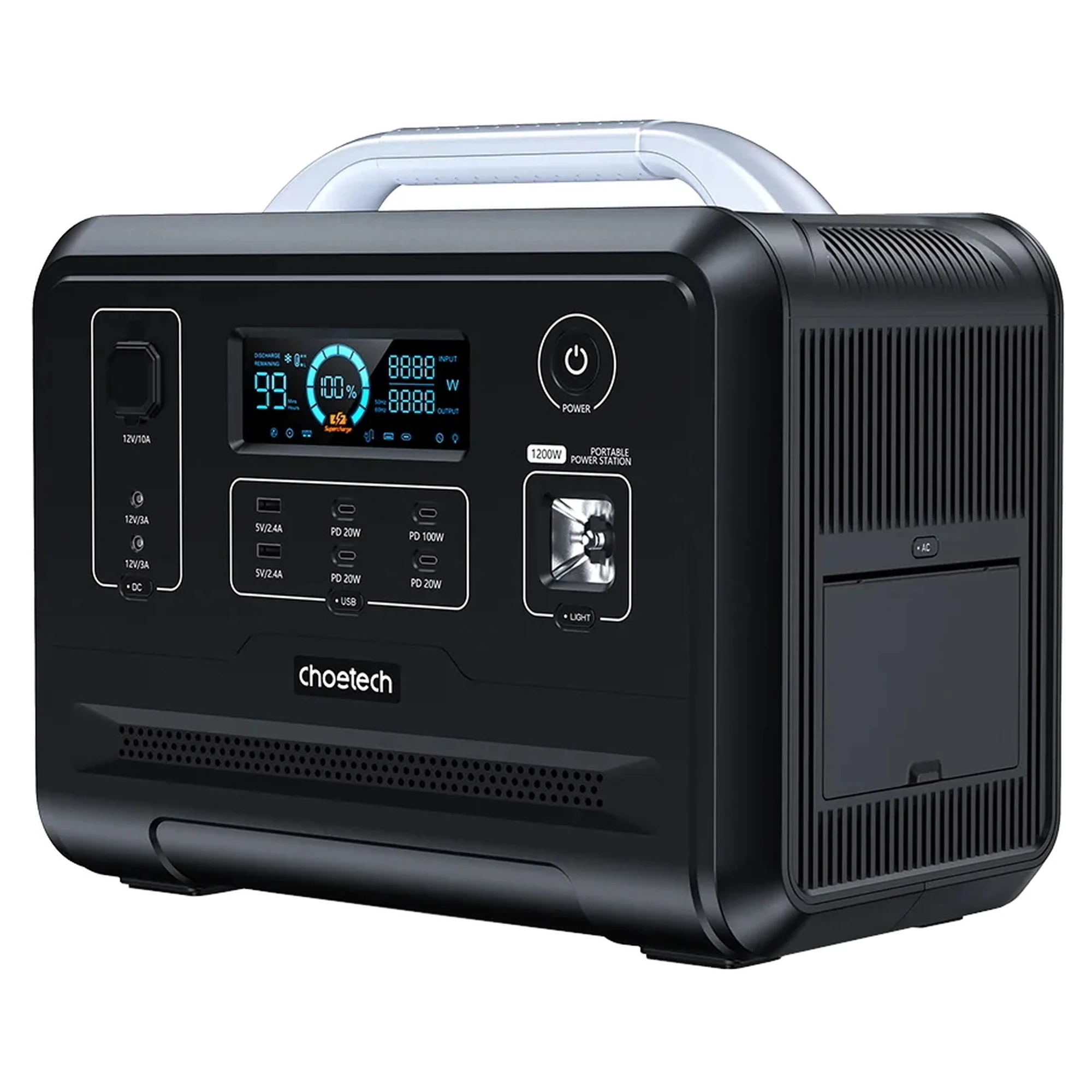 Купить Зарядная станция Choetech BS005-EU-BK 1200W 960Wh - фото 2