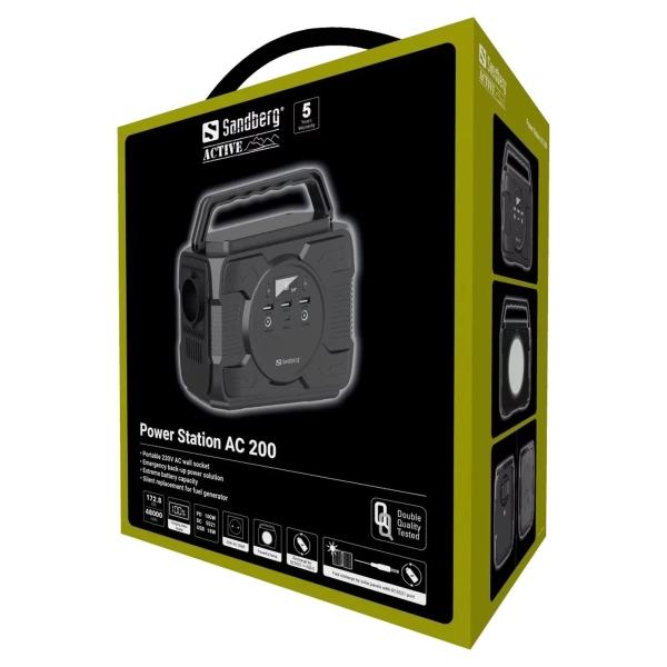 Купить Зарядная станция Sandberg AC 200 200W 173Wh - фото 6