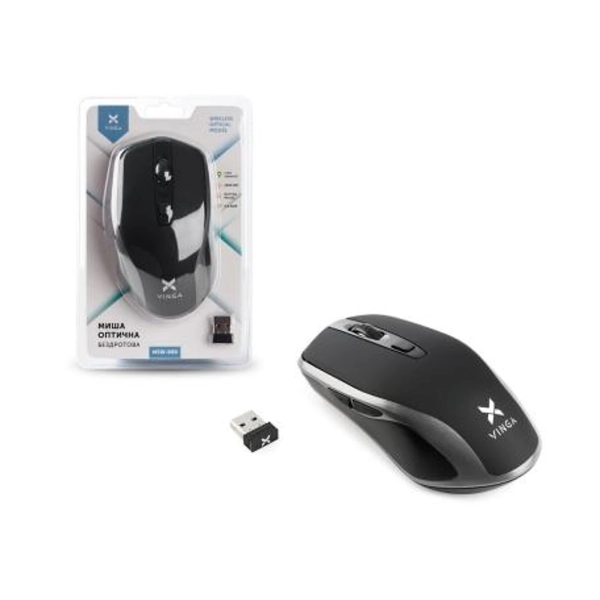 Купить Мышь Vinga MSW-909 Silent Black/Grey - фото 2