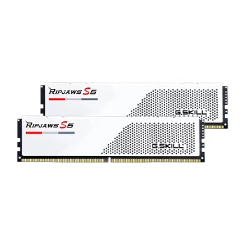 Купить Модуль памяти G.Skill Ripjaws S5 White DDR5-6000 32GB (2x16GB) Intel XMP (F5-6000J3648D16GX2-RS5W) - фото 1