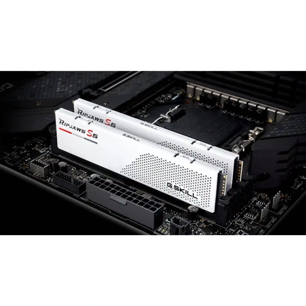 Купить Модуль памяти G.Skill Ripjaws S5 White DDR5-6000 32GB (2x16GB) Intel XMP (F5-6000J3648D16GX2-RS5W) - фото 4