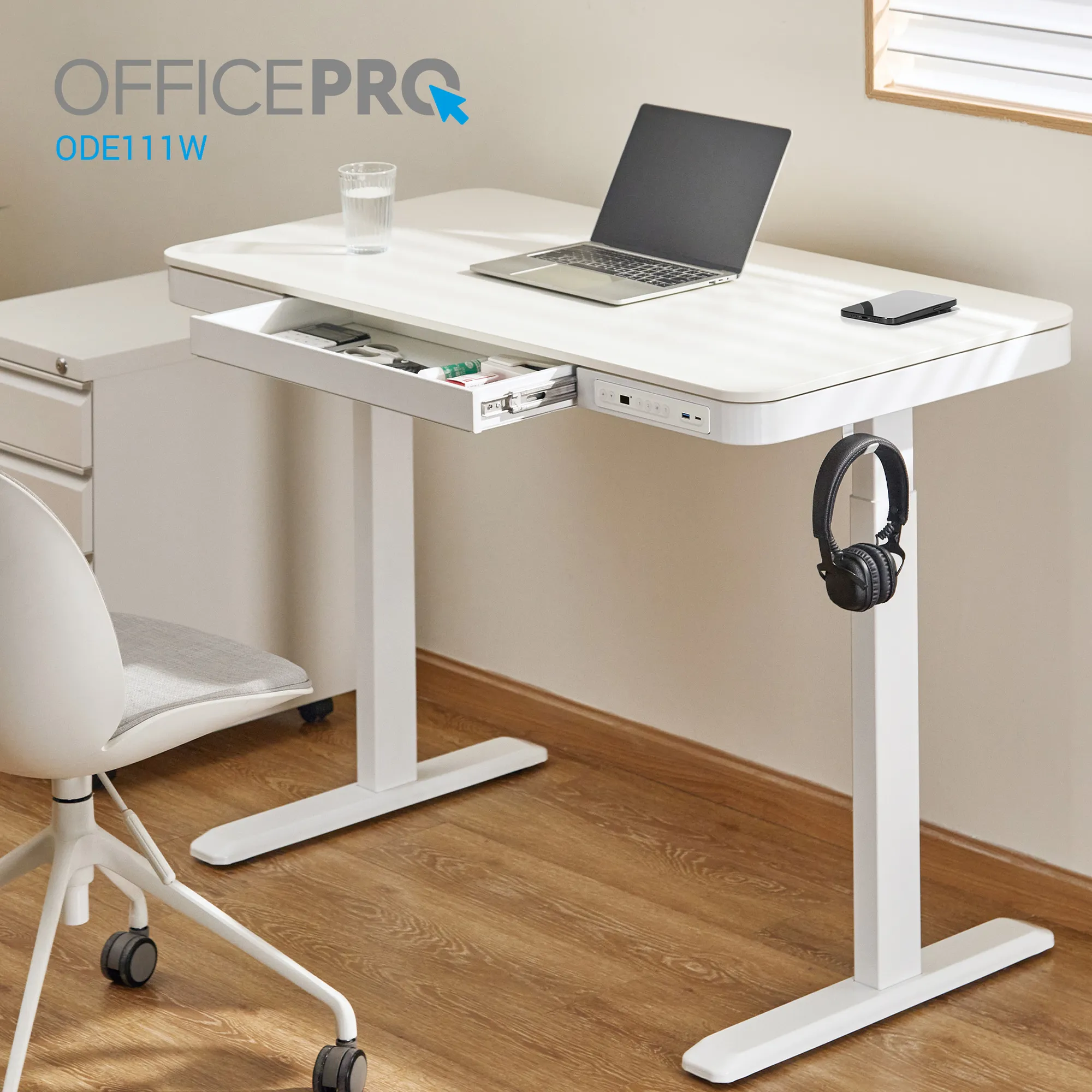 Купить Компьютерный стол с электрорегулировкой высоты OfficePro ODE111W - фото 5