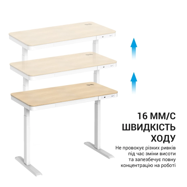 Купить Компьютерный стол с электрорегулировкой высоты OfficePro ODE111WW - фото 7