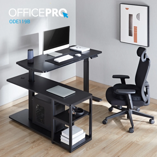Купити Комп'ютерний стіл з електрорегулюванням висоти OfficePro ODE119B - фото 6