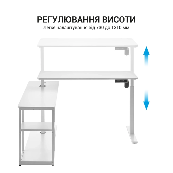 Купить Компьютерный стол с электрорегулировкой высоты OfficePro ODE119W - фото 10