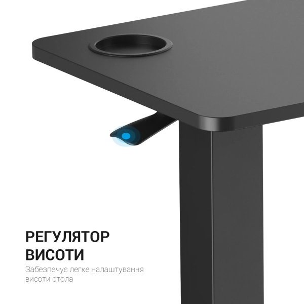 Купити Офісний стіл з регулюванням висоти OfficePro ODM366BK - фото 9