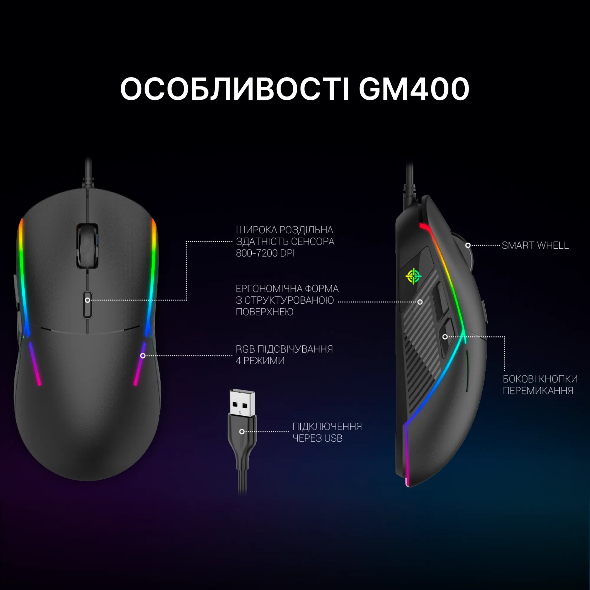 Купити Мишка GamePro GM400 - фото 8