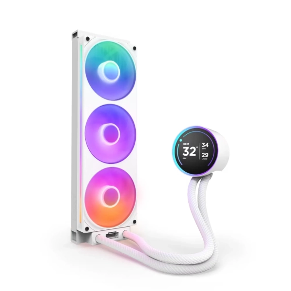 Купити Система водяного охолодження NZXT Kraken Elite 360 RGB White (RL-KR36E-W2) - фото 2