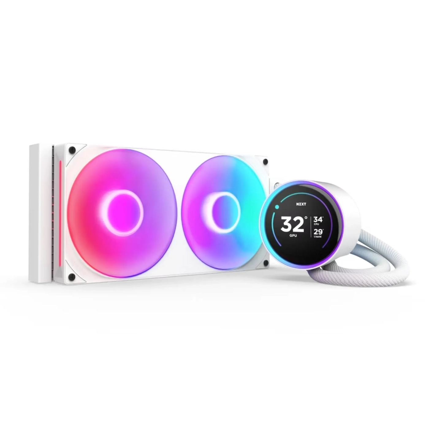 Купить Система водяного охлаждения NZXT Kraken Elite 280 RGB White (RL-KR28E-W2) - фото 1