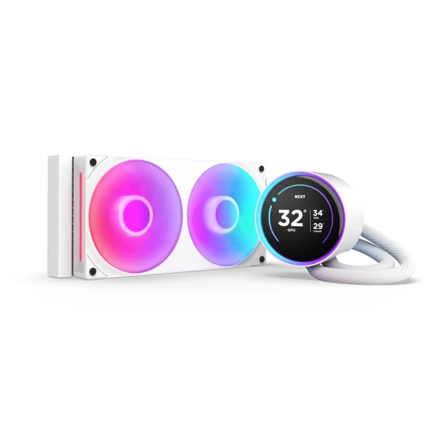 Купить Система водяного охлаждения NZXT Kraken Elite 240 RGB White (RL-KR24E-W2) - фото 1
