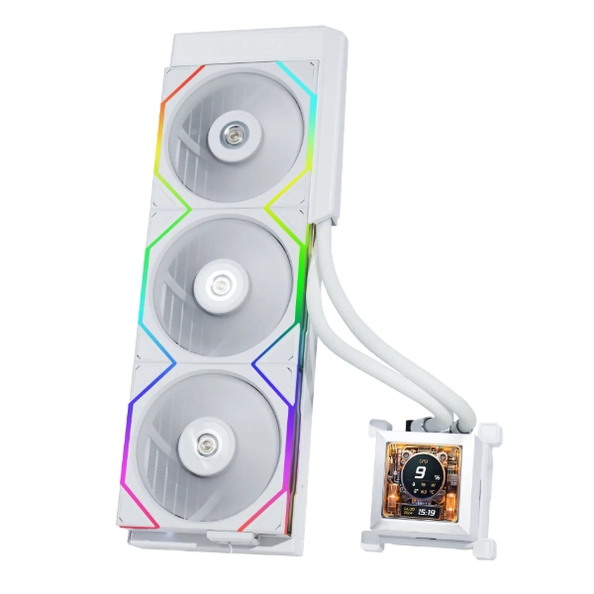 Купить Система водяного охлаждения Lian Li HydroShift LCD 360TL White (G89.GHSLCD36TW.00) - фото 1