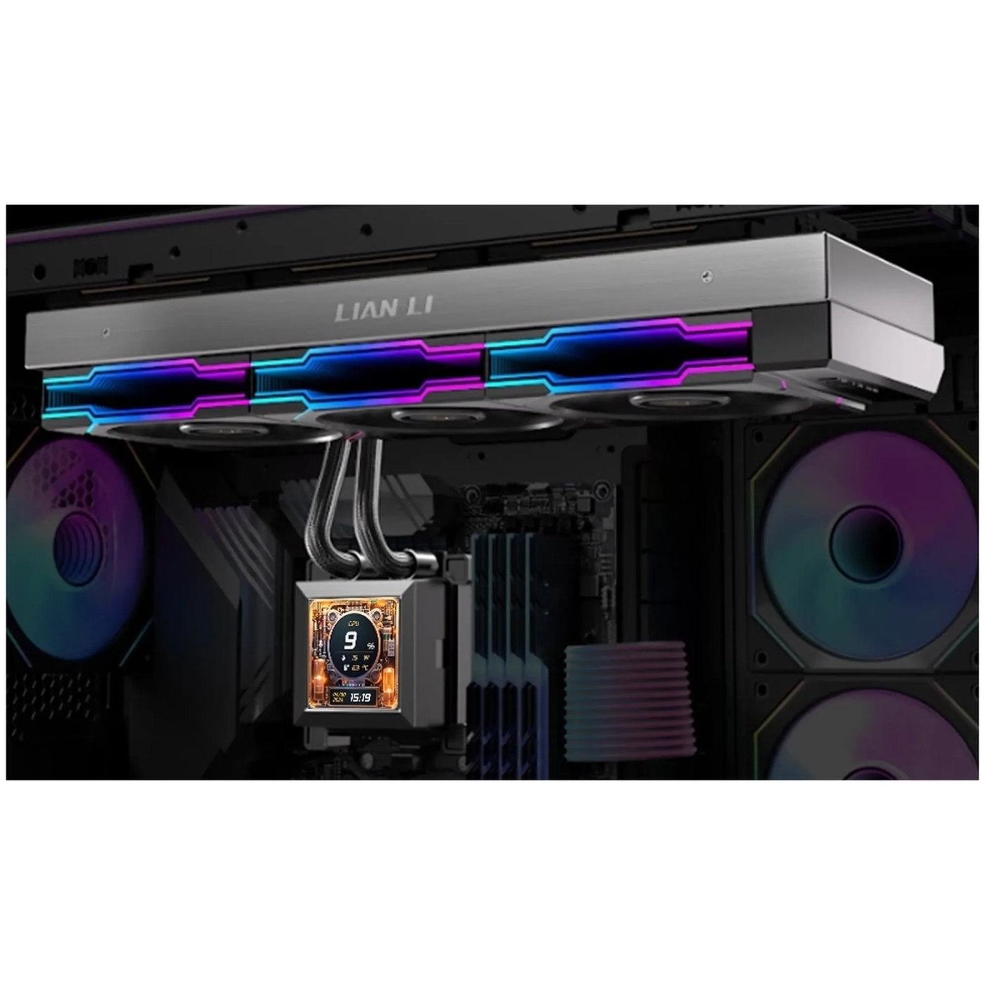 Купить Система водяного охлаждения Lian Li HydroShift LCD 360TL White (G89.GHSLCD36TW.00) - фото 2