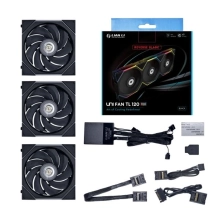 Купити Вентилятор Lian Li Uni Fan TL 120 Reverse Blade Black 3-pack (G99.12RTL3B.00) - фото 5