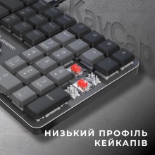 Купити Клавіатура GamePro MK145R Red Swich Low Profile USB Dark Gray - фото 6