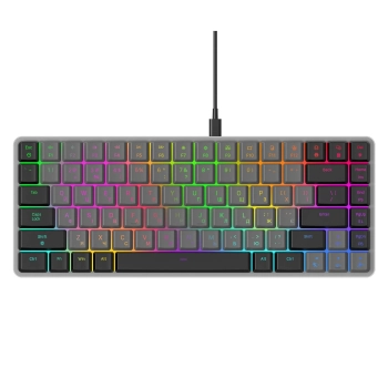 Купить Клавиатура GamePro MK141R Red Swich Low Profile RGB USB Dark Gray - фото 1