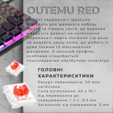 Купить Клавиатура GamePro MK141R Red Swich Low Profile RGB USB Dark Gray - фото 7