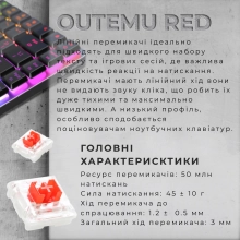 Купить Клавиатура GamePro MK230R Red Swich Low Profile RGB Wireless/Bluetooth/USB Dark Gray - фото 9