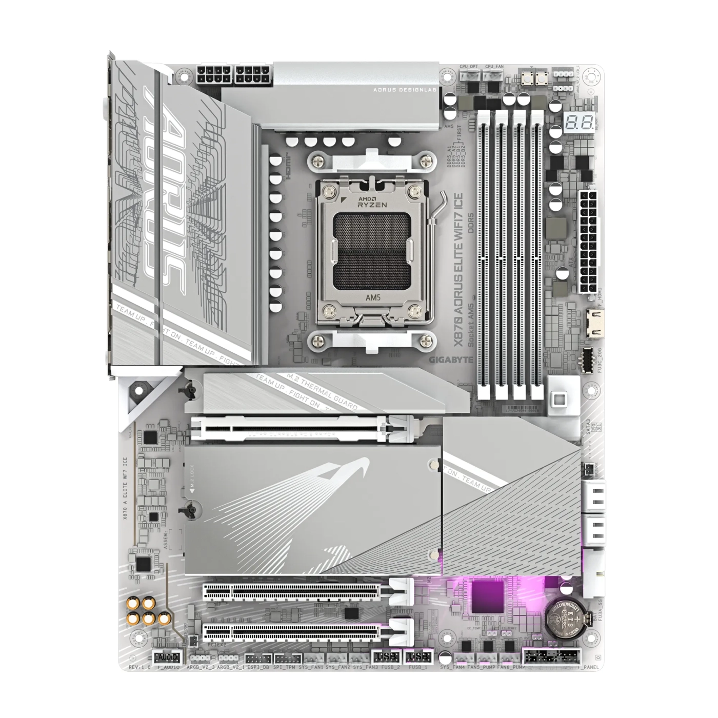 Купити Материнська плата Gigabyte X870 AORUS ELITE WIFI7 ICE - фото 1