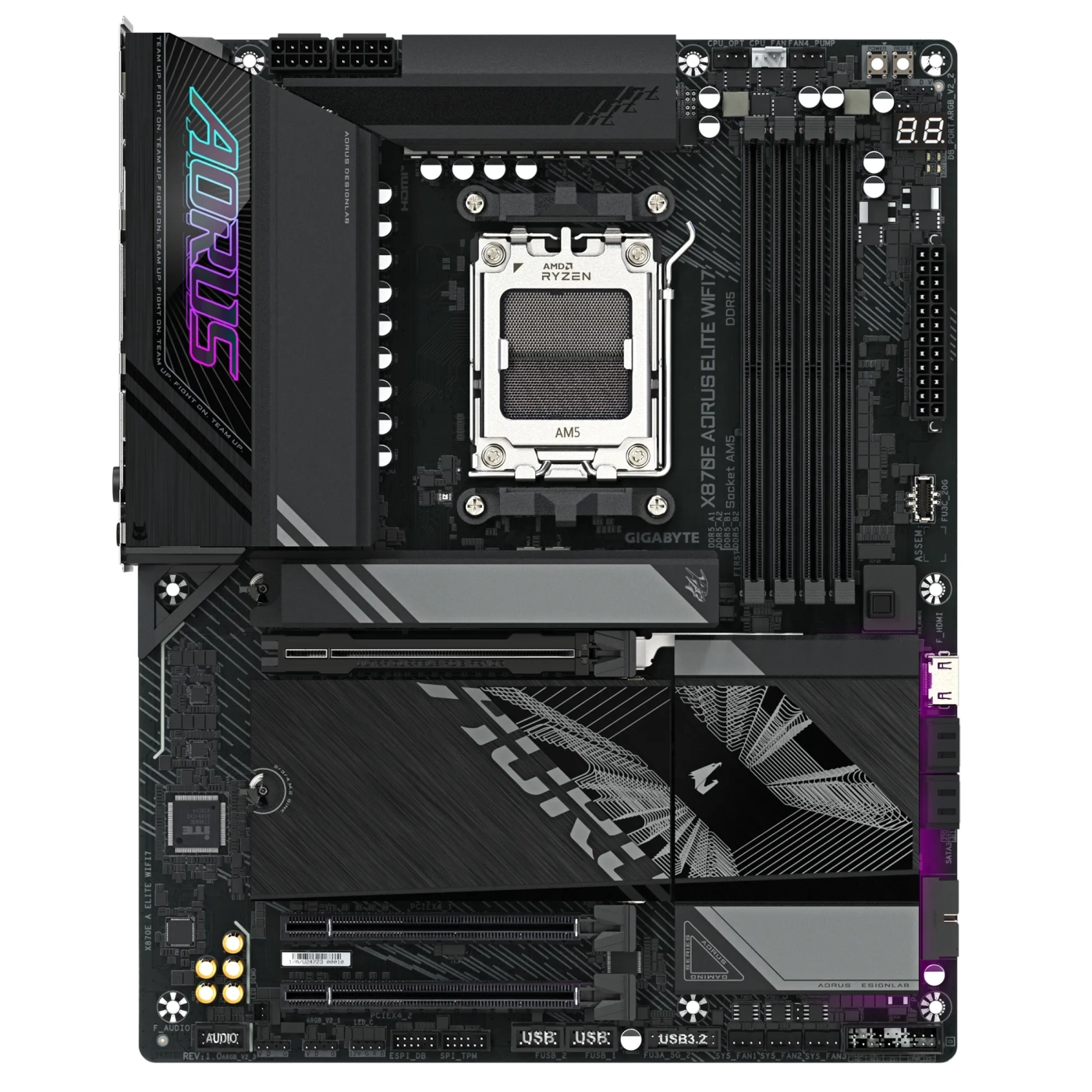 Купити Материнська плата Gigabyte X870E AORUS ELITE WIFI7 - фото 1