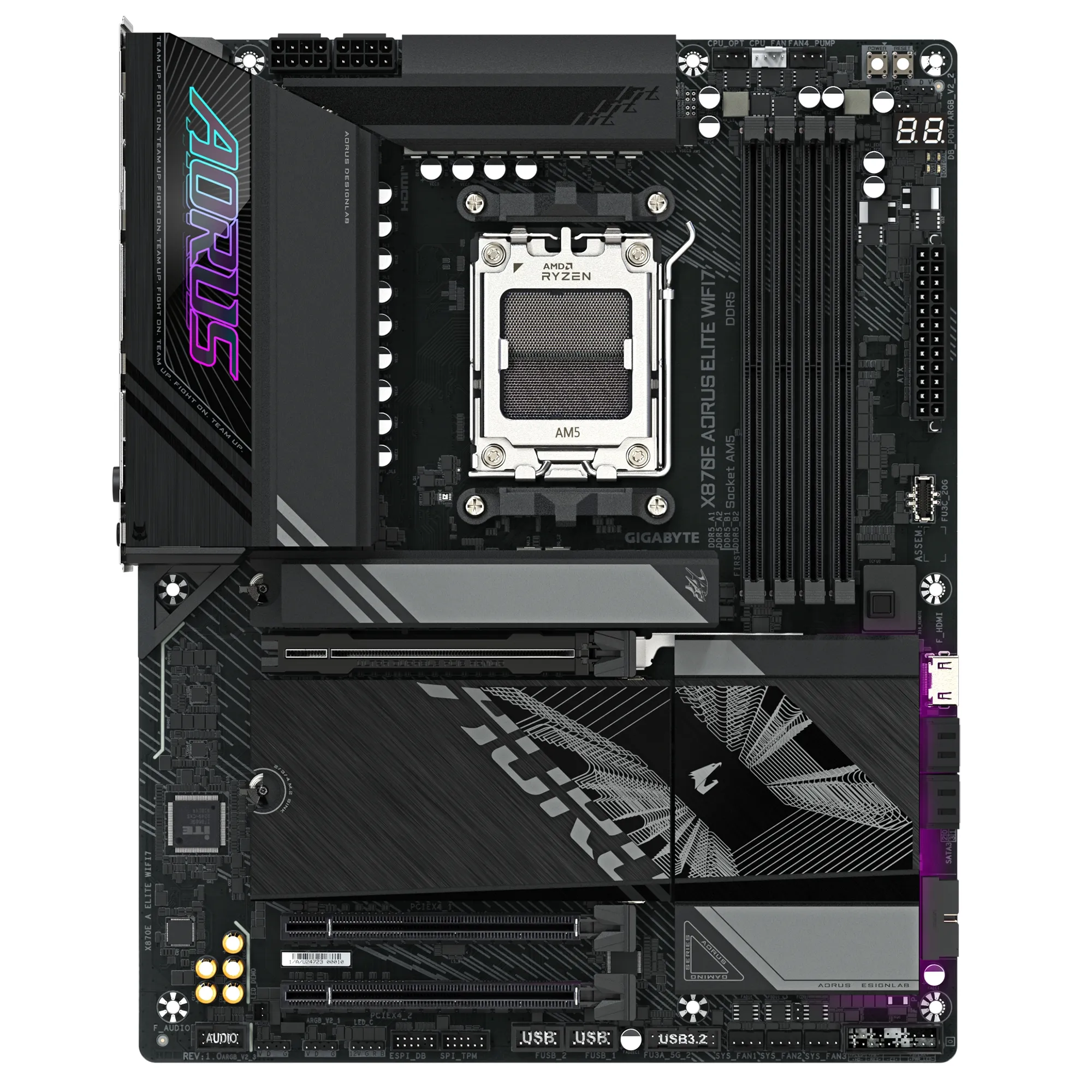 Купити Материнська плата Gigabyte X870E AORUS ELITE WIFI7 - фото 1