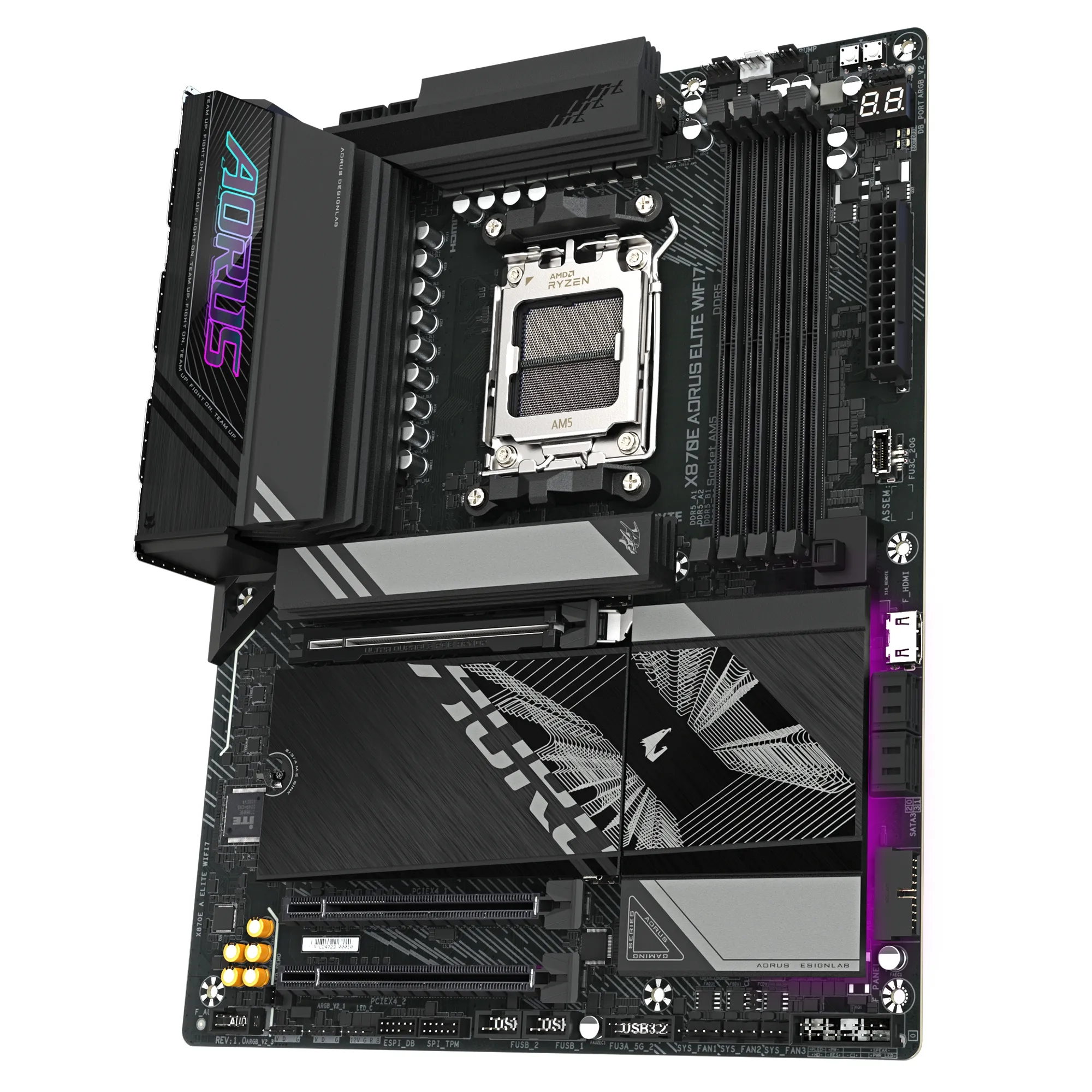 Купити Материнська плата Gigabyte X870E AORUS ELITE WIFI7 - фото 3