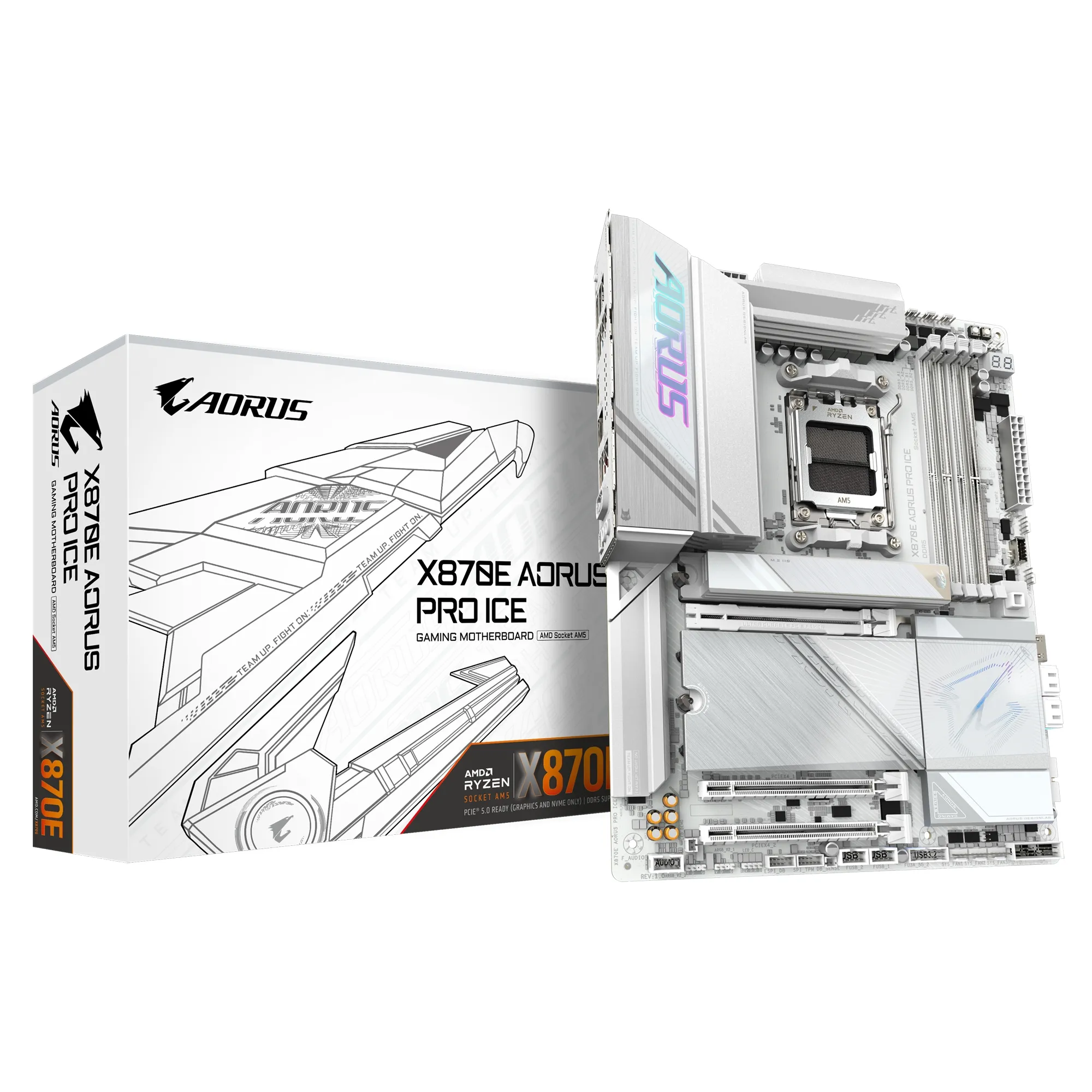 Купить Материнская плата Gigabyte X870E AORUS PRO ICE - фото 5