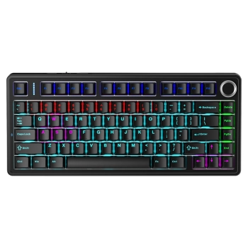Купити Клавіатура провідна AULA F75 Black keycap KRGD Blue EN/UA (6948391202846) - фото 1