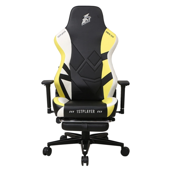 Купить Кресло для геймеров 1stPlayer Duke Black&White&Yellow - фото 2
