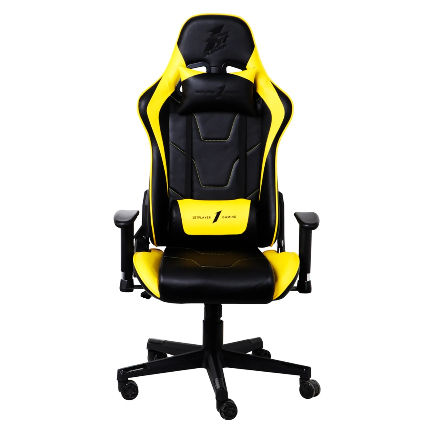 Купить Кресло для геймеров 1stPlayer FK2 Black-Yellow - фото 1