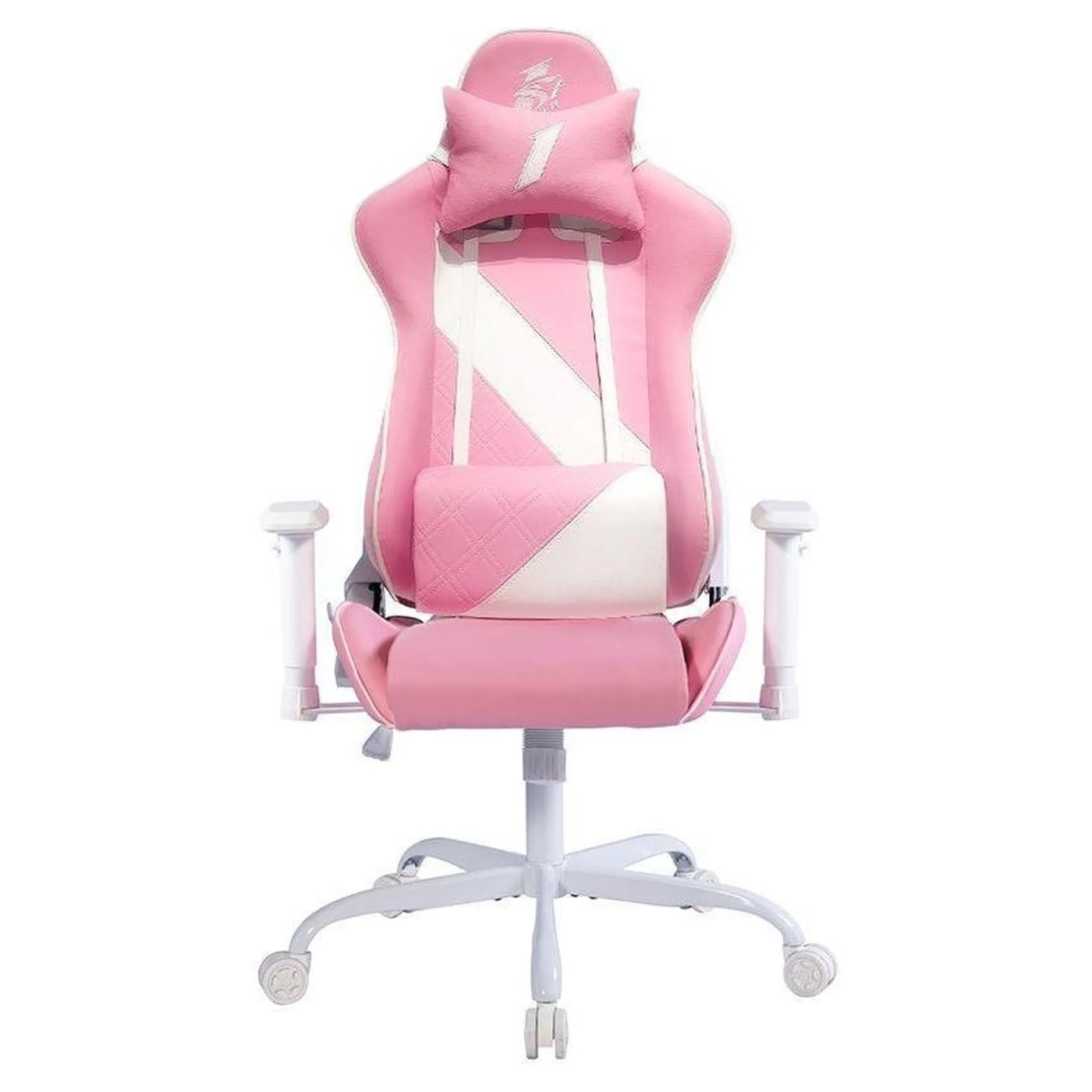 Купить Кресло для геймеров 1stPlayer S02 Pink-White - фото 1