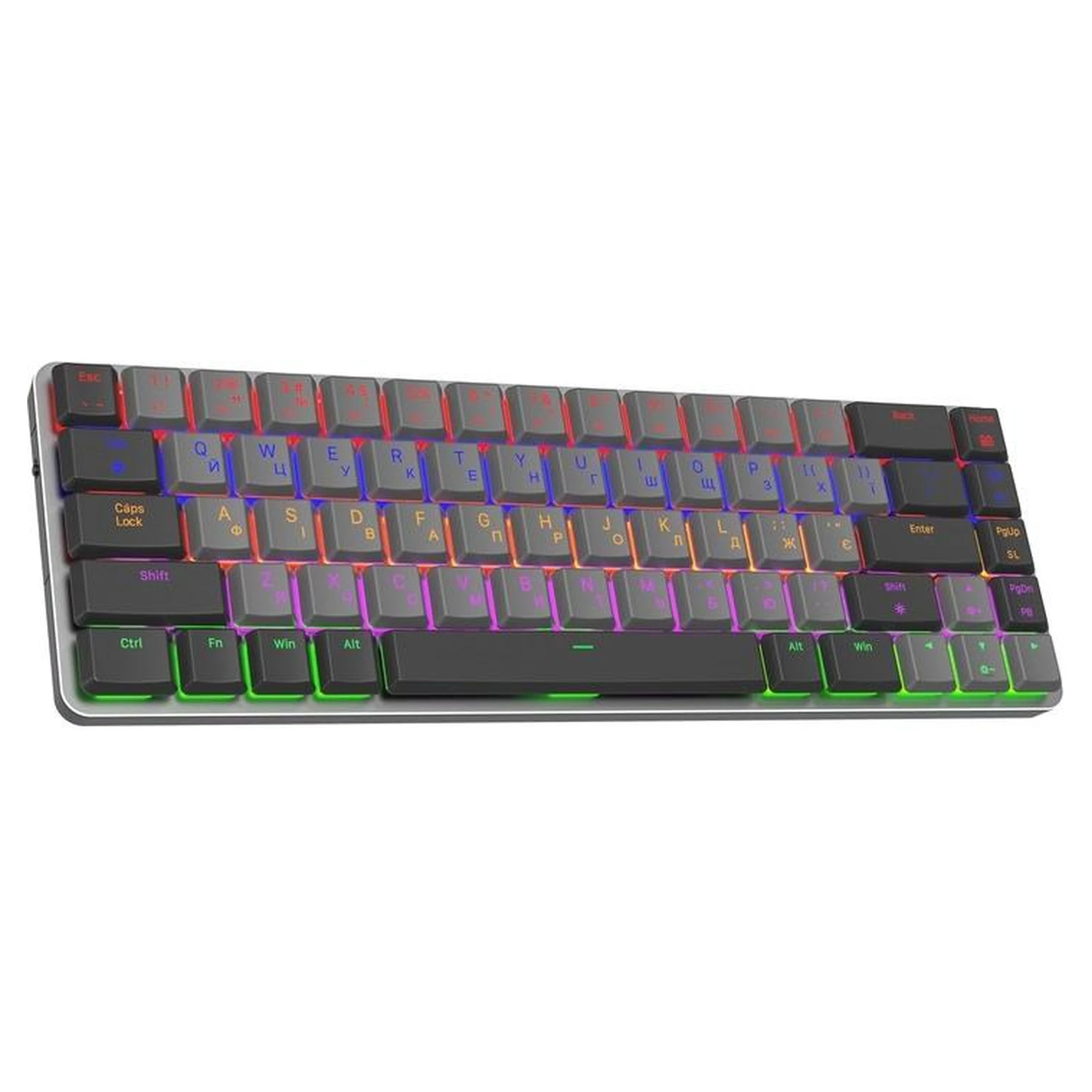 Купить Клавиатура GamePro MK122R Red Switch Low Profile Wireless Dark Gray - фото 2